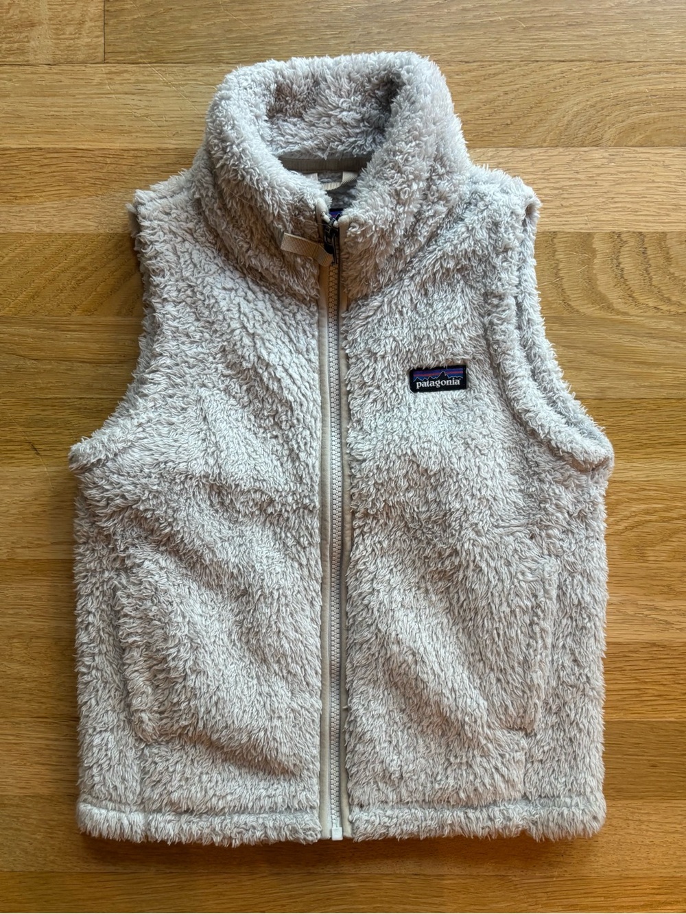 Patagonia Kids Fleece Jacket in Light Beige/Cream